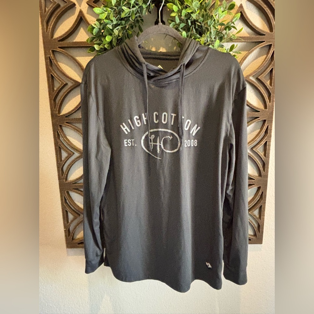 Gun metal Gray Burlebo performance Hoodie size M unisex